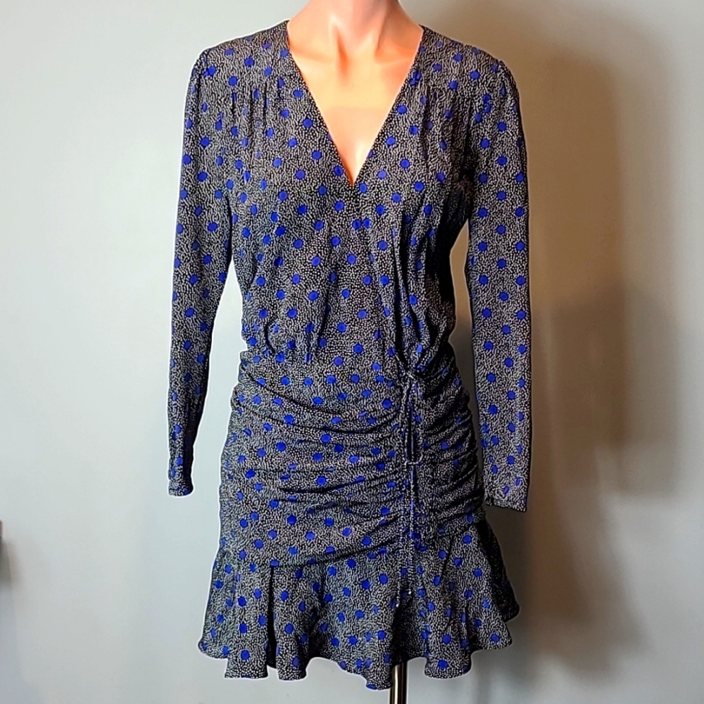 Veronica Beard Blue and Black Mini Dress